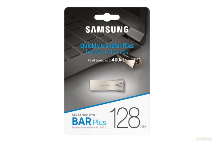 Pendrive BAR Plus USB3.1 128 GB Champaign Silver