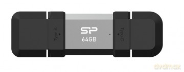 Pendrive C51 64GB USB-A USB-C 120 MB/s Srebrny