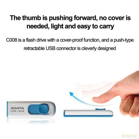 Pendrive DashDrive Classic C008 16GB USB2.0 biało-niebieski