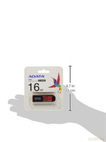 Pendrive DashDrive Classic C008 16GB USB2.0 czarno-czerwony