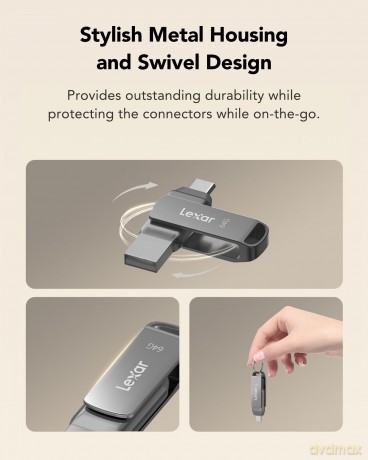 Pendrive Dual Drive D400 64GB USB-C/A 3.1 130MB/s