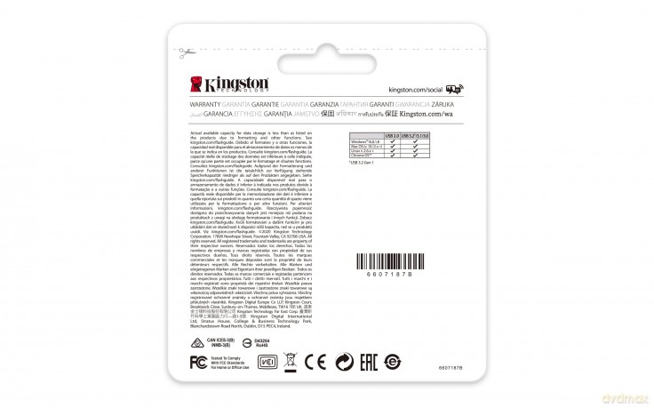 Pendrive Kyson DTKN/512 USB 3.2 Gen1