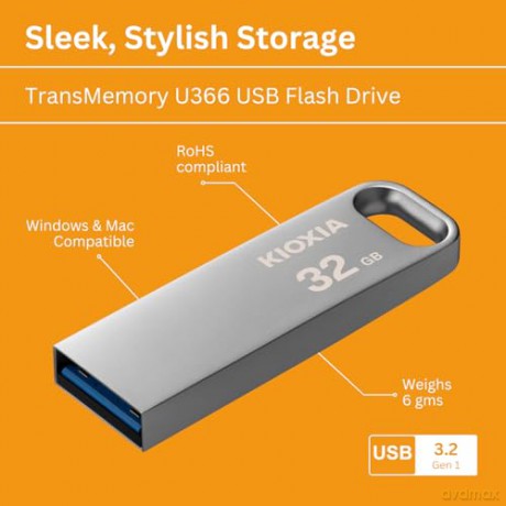 Pendrive TransMemory U366 64GB USB 3.0