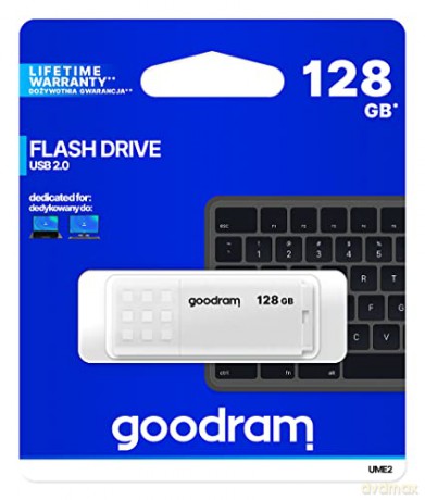 Pendrive UME2 128GB USB 2.0 Biały