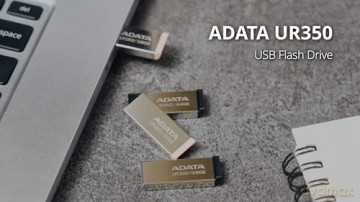 Pendrive UR350 64GB USB3.2 Gen1 Metal czarny
