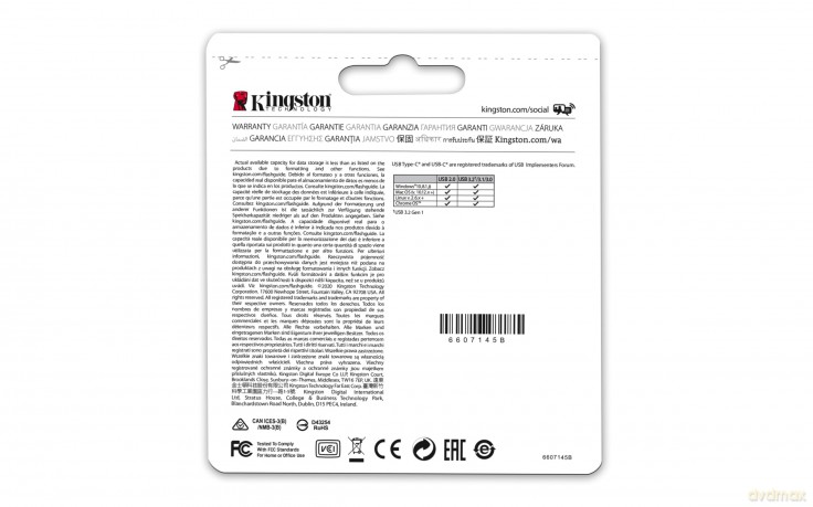 Pendrive USB Data Traveler MicroDuo 3C G3 256GB USB-A/USB-C