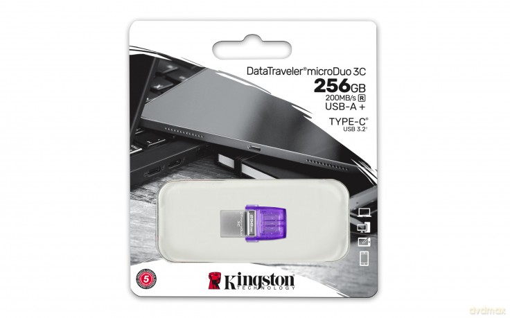Pendrive USB Data Traveler MicroDuo 3C G3 256GB USB-A/USB-C