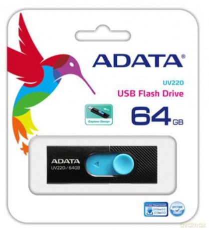 Pendrive UV220 64GB USB2.0 Czarno-niebieski