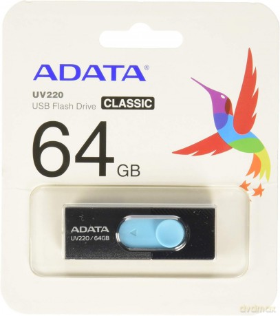 Pendrive UV220 64GB USB2.0 Czarno-niebieski