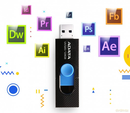 Pendrive UV320 64GB USB3.2 biało-zielony