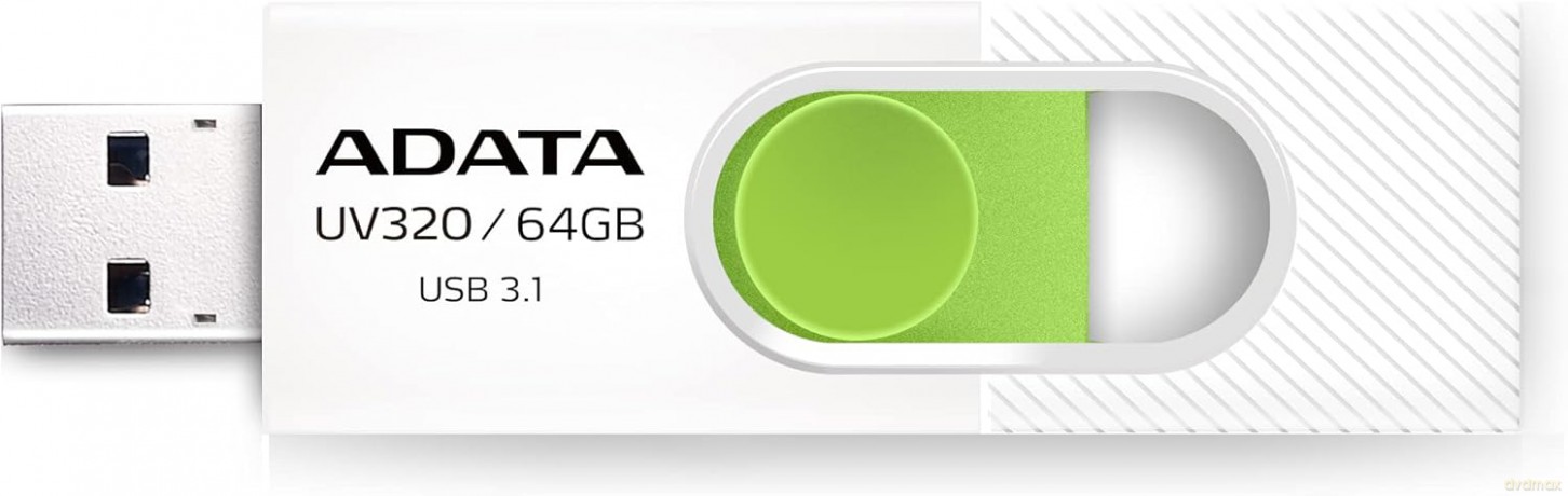 Pendrive UV320 64GB USB3.2 biało-zielony