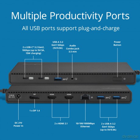 Potrójna stacja dokująca wideo Eco SD4842p USB- C