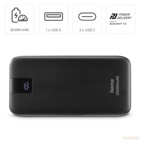 Power pack PD 20000 mAh Antracyt