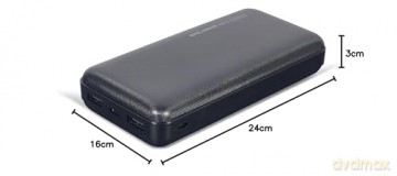 PowerBank 20 000 mAh czarny