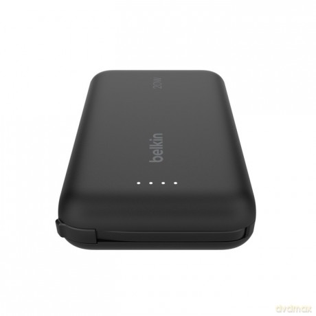 PowerBank BoostCharge 10k mAh 20w wbudowany kabel-C, port-C, czarny