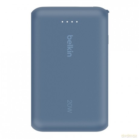 PowerBank BoostCharge 10k mAh 20w wbudowany kabel-C, port-C, niebieski