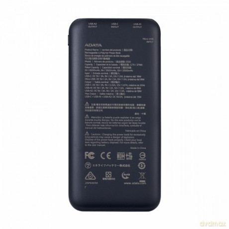 Powerbank C100 10000mAh QC/PD czarny
