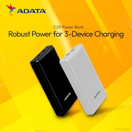 Powerbank C20 20000mAh USB-C czarny