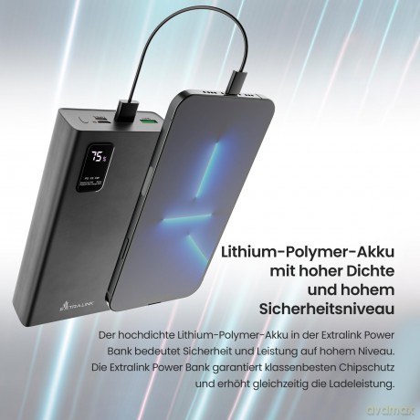Powerbank EPB-068 USB-C EX.19508 czarny