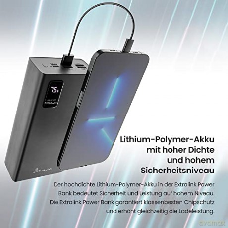 Powerbank EPB-069 USB-C EX.19515 czarny