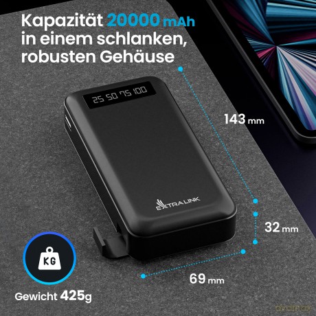 Powerbank EPB-084 EX.19614 czarny