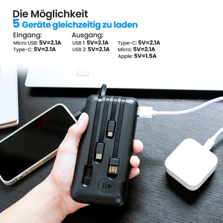 Powerbank EPB-084 EX.19614 czarny