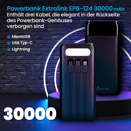 Powerbank EPB-124 EX.19522 czarny