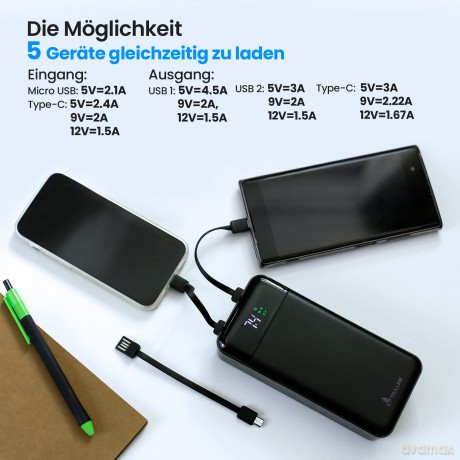 Powerbank EPB-124 EX.19522 czarny