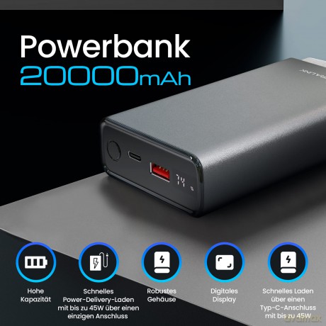 Powerbank EPB-126 srebrny EX.19539