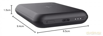 Powerbank Magnetic Wireless 5000mAh czarny
