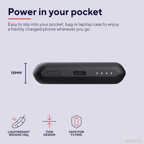 Powerbank Magnetic Wireless 5000mAh czarny