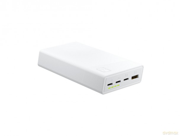 Powerbank PowerPlay 20S Biały 20000mAh 22,5W 3x USB-C 1x USB-A