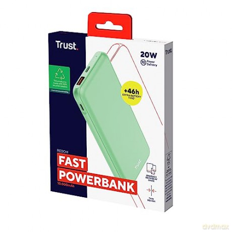 Powerbank REDOH 10.000 mAh zielony