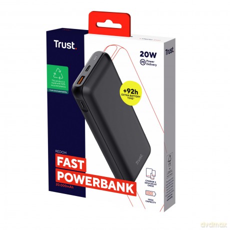 Powerbank Redoh 20.000 czarny