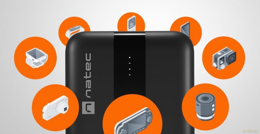 Powerbank Trevi 20000mAh 2x USB-A + USB-C Czarny
