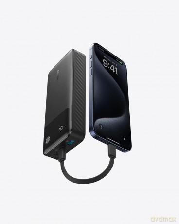 PowerBank z kablem USB-C 20000 mAh Power Delivery 30W Czarny