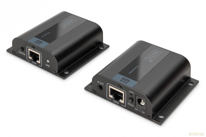 Przedłużacz/Extender HDMI do 50m po skrętce Cat.6/7 UTP, 1080p 60Hz FHD, HDCP 1.2, IR, audio (zestaw)
