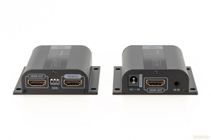 Przedłużacz/Extender HDMI do 50m po skrętce Cat.6/7 UTP, 1080p 60Hz FHD, HDCP 1.2, IR, audio (zestaw)