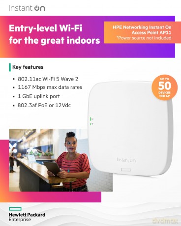 Punkt dostępowy Instant On Access Point 11 (RW) R2W96A