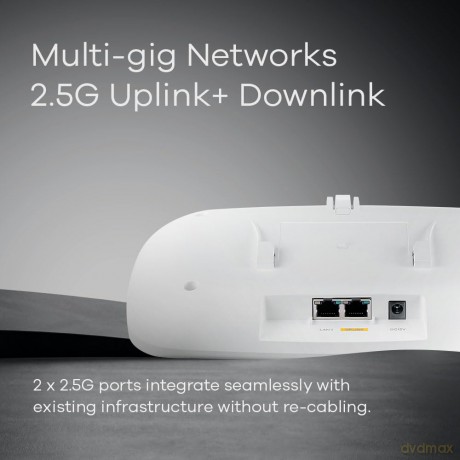 Punkt dostępu WBE530-EU0101F BE11K 2x2 MU-MIMO, Incl 1 year Nebula Pro, 2x2.5G LAN port, PoE+ (802.3at) Excludi