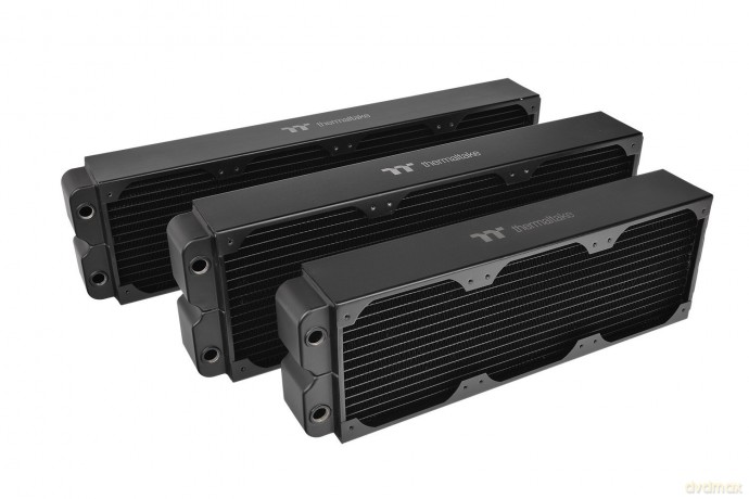 Radiator Pacific CL480 (480mm, 5x G 1/4, miedź) czarny