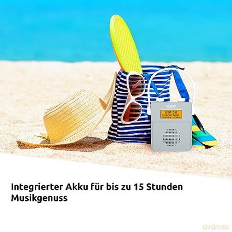 Radio DIGITRADIO 30 DAB+ łazienkowe gray