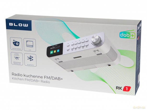 Radio kuchenne przenośne FM/DAB+ RK1 białe