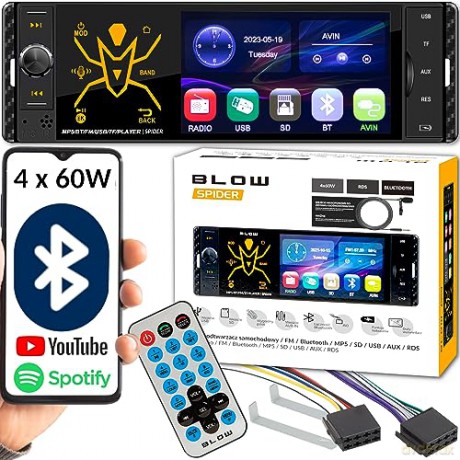 Radio samochodowe Spider 4CAL RDS RGB