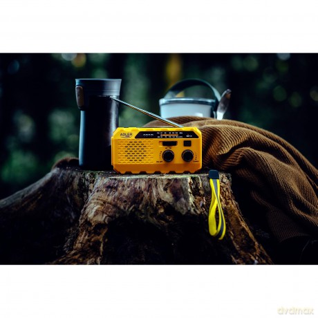 Radio solarne z korbką ręczną AD1197