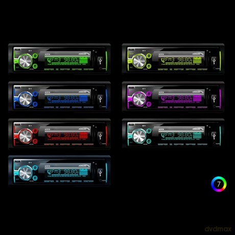 Radioodtwarzacz AC9720 B MP3/WMA/USB/RDS/SD ISO Bluetooth Multicolor