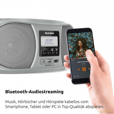 Radioodtwarzacz Digitradio 1990 DAB+/USB/FM srebrny