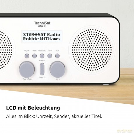 Radioodtwarzacz VIOLA 2 S DAB+/FM biało-czarny