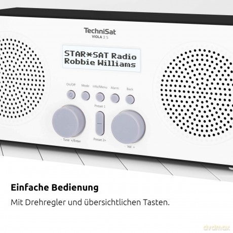 Radioodtwarzacz VIOLA 2 S DAB+/FM biało-czarny