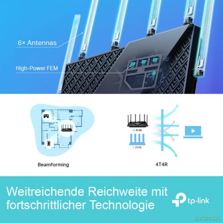 Router Archer AX73 router AX5400 4LAN 1USB